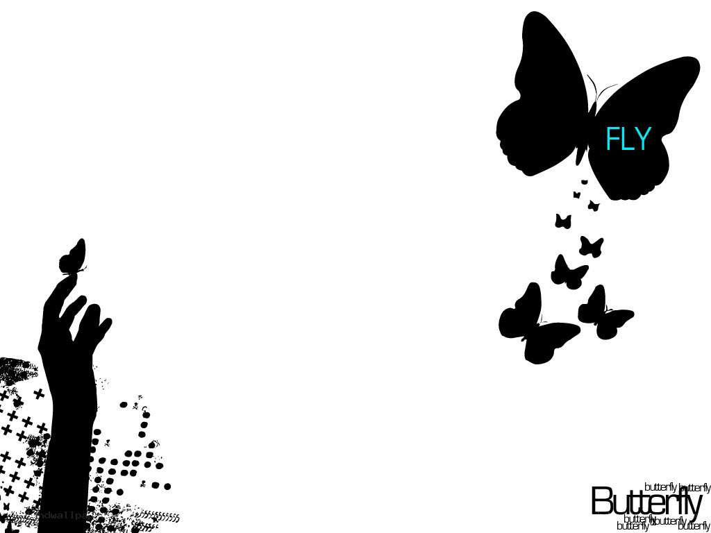 butterfly silhouette art