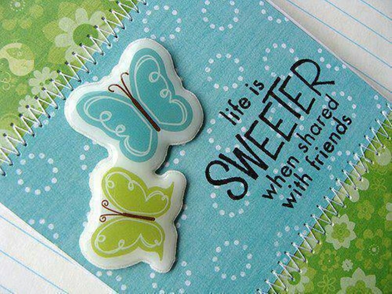 Butterfly Stickers on Notebook