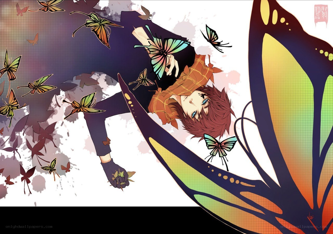 butterfly-themed anime character