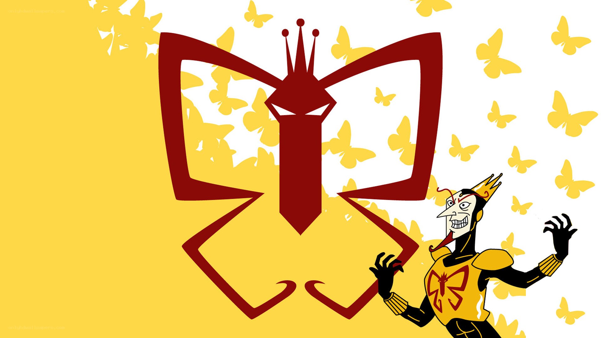 butterfly-themed character artwork