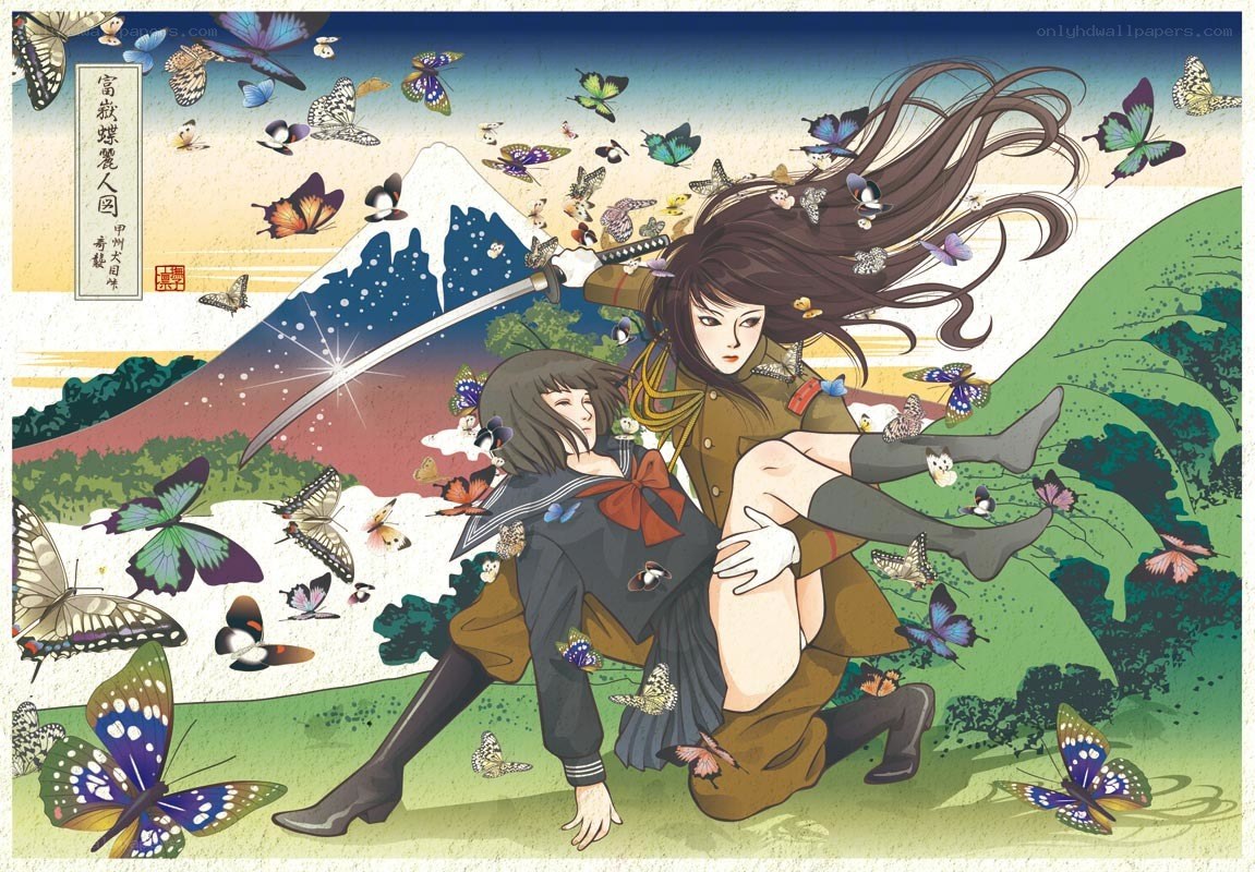 Butterfly warriors in Japan