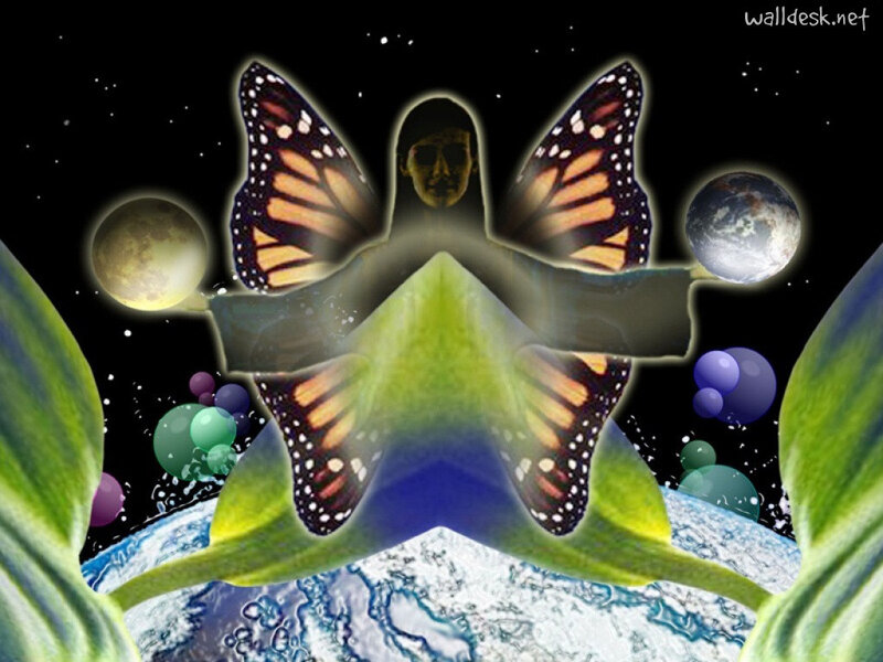 Butterfly-winged Figure — Green
