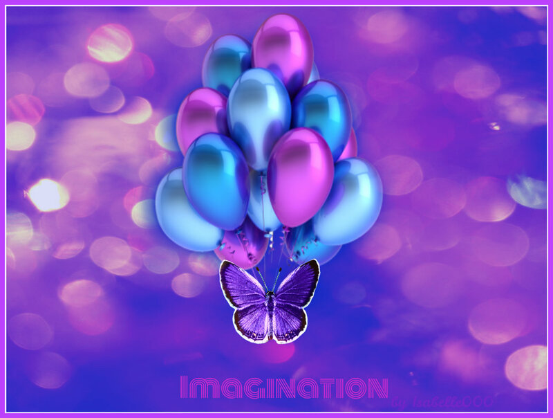 Butterfly with Balloons