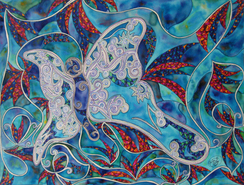 Butterfly with Ornate Wings