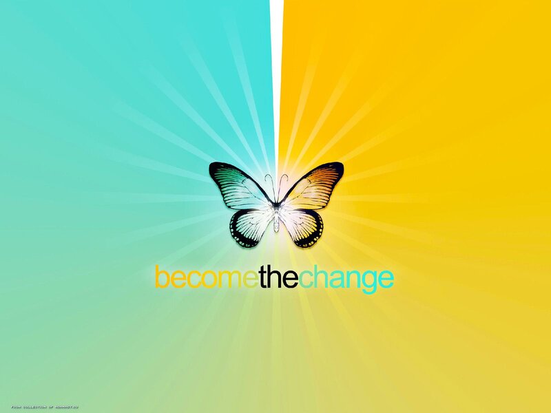Butterfly with Text — Cyan