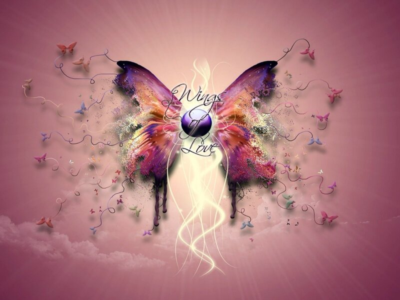 Butterfly with Wings of Love