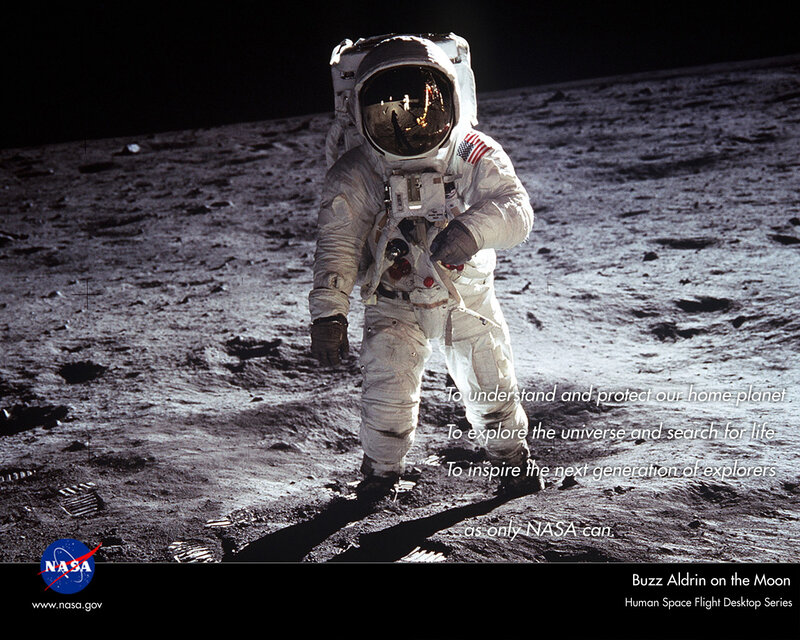 Buzz Aldrin on the Moon