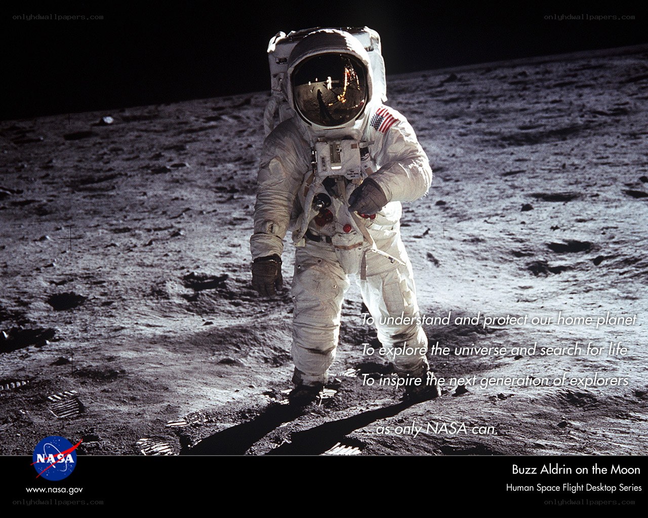 Buzz Aldrin on the Moon