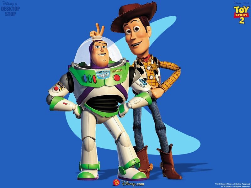 Buzz Lightyear and Woody from Toy Story 2