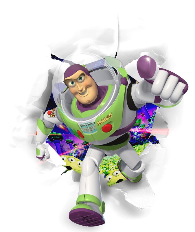 Buzz Lightyear Breaking Through — Green, Dynamic