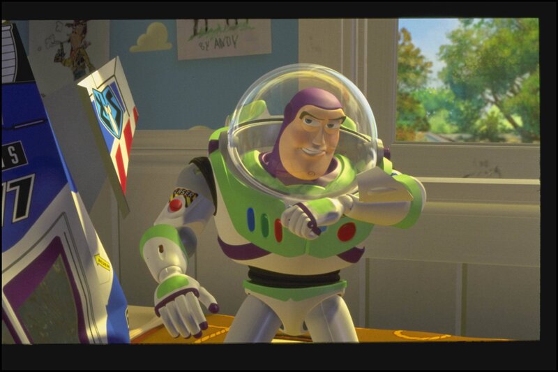 Buzz Lightyear in Andy's room