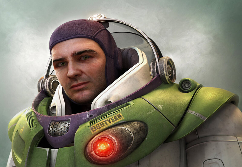 Buzz Lightyear in armor