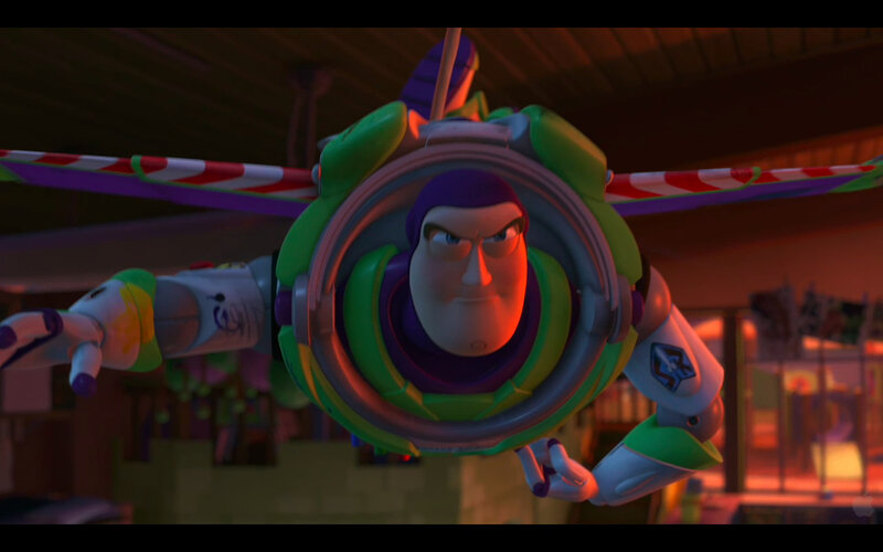 Buzz Lightyear in flight