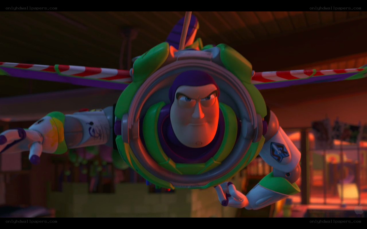 Buzz Lightyear in flight