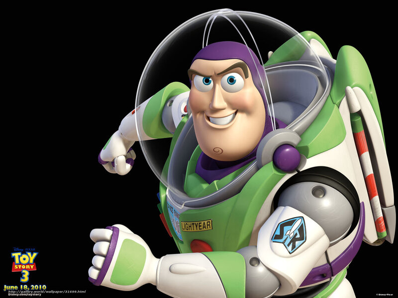 Buzz Lightyear in Space Suit — Green, Confident, 3d Render