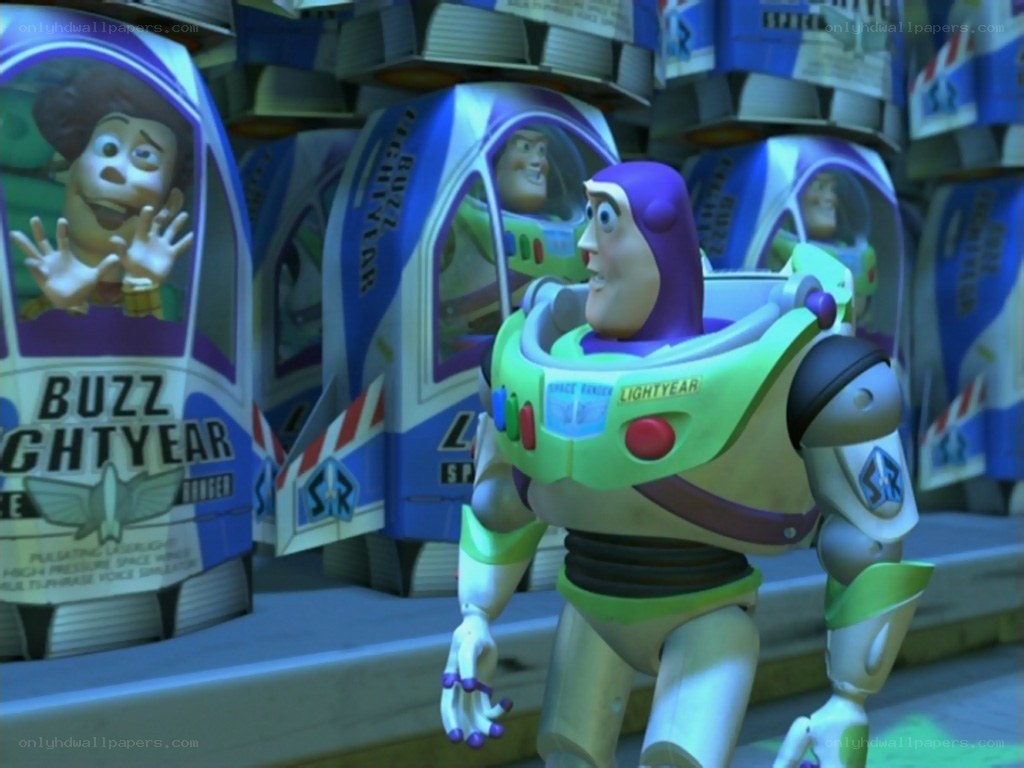 Buzz Lightyear in toy aisle