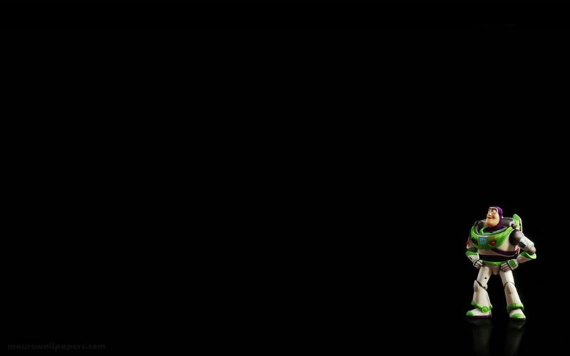 Buzz Lightyear on black background