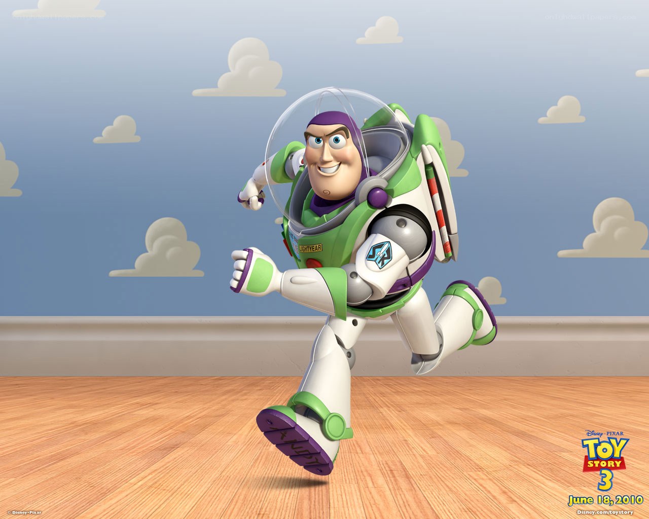 Buzz Lightyear running