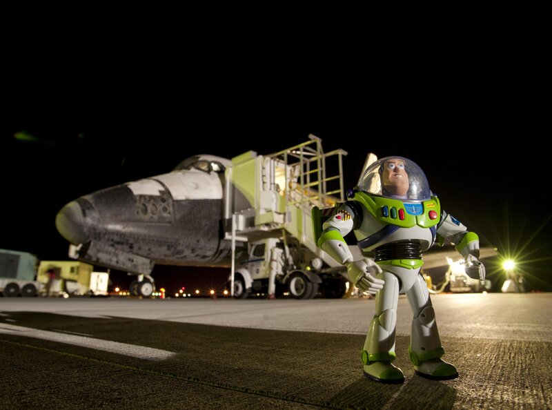 Buzz Lightyear Toy — Green, Dramatic