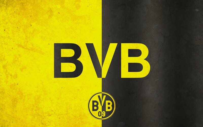 BVB Logo on Split Background
