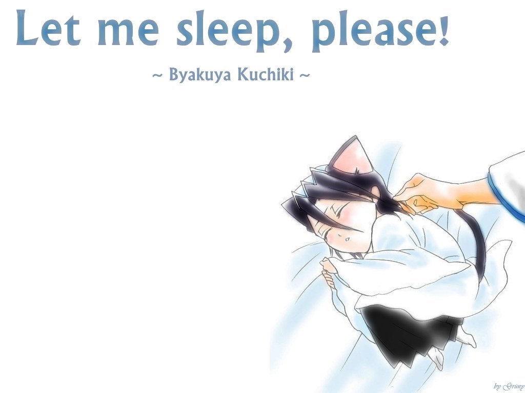 Byakuya Kuchiki sleeping