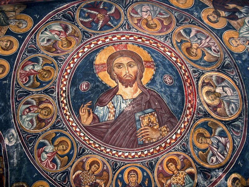 Byzantine ceiling fresco