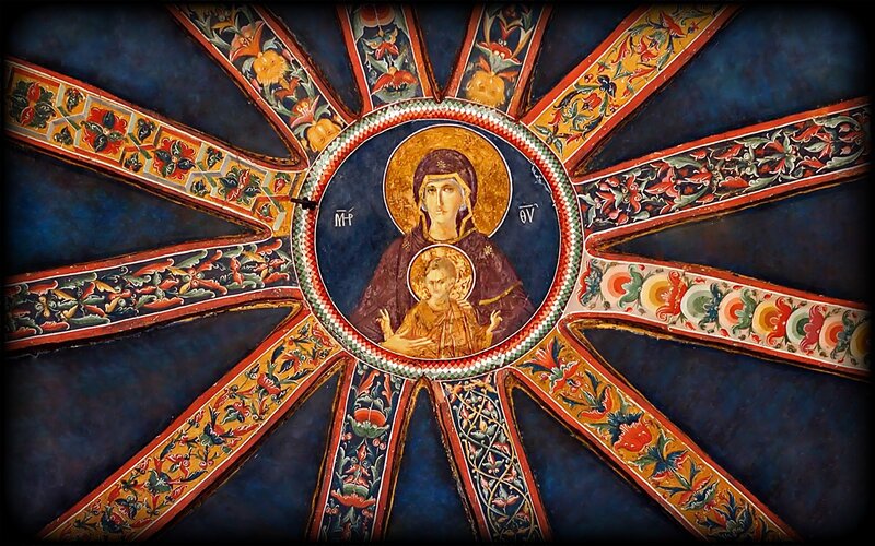 Byzantine ceiling fresco