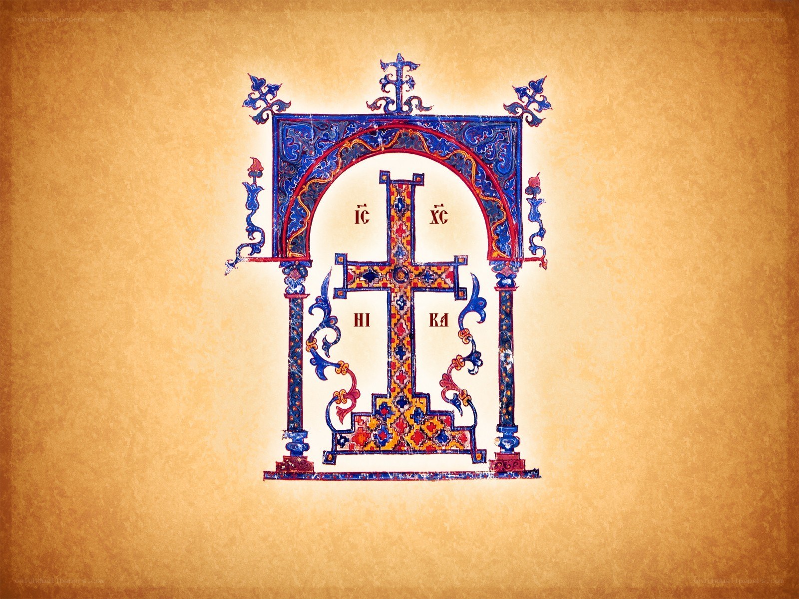 Byzantine cross illumination