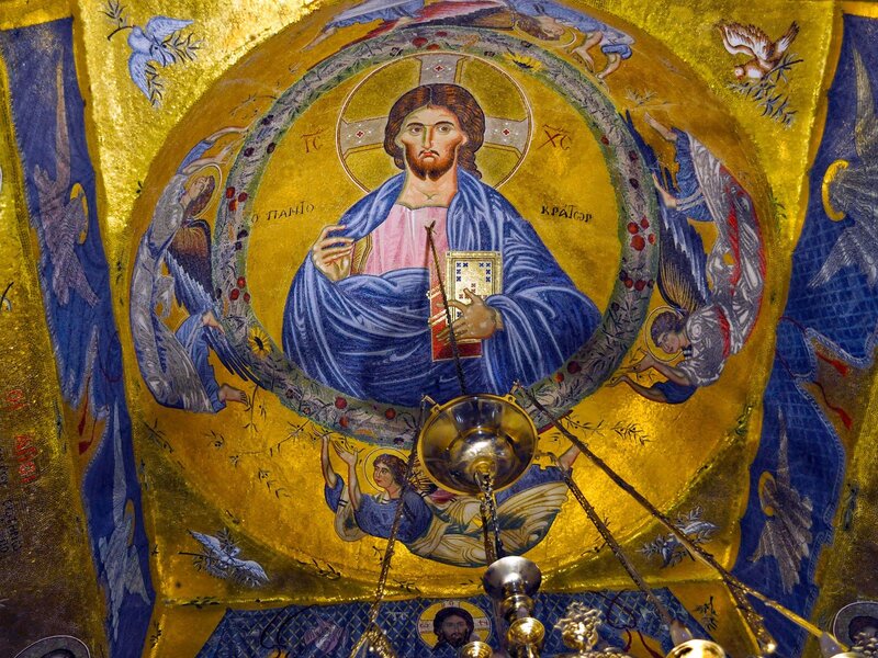 Byzantine mosaic of Christ Pantocrator