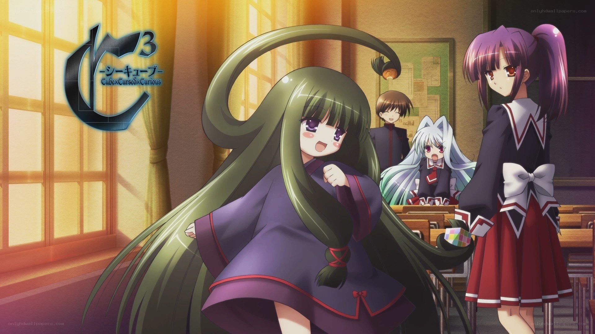 C³ anime classroom scene