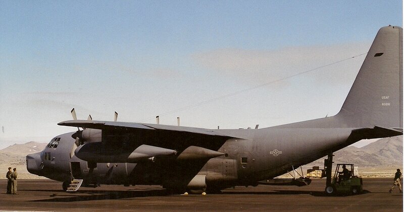 C-130 Hercules Aircraft — Gray, Neutral, Afternoon