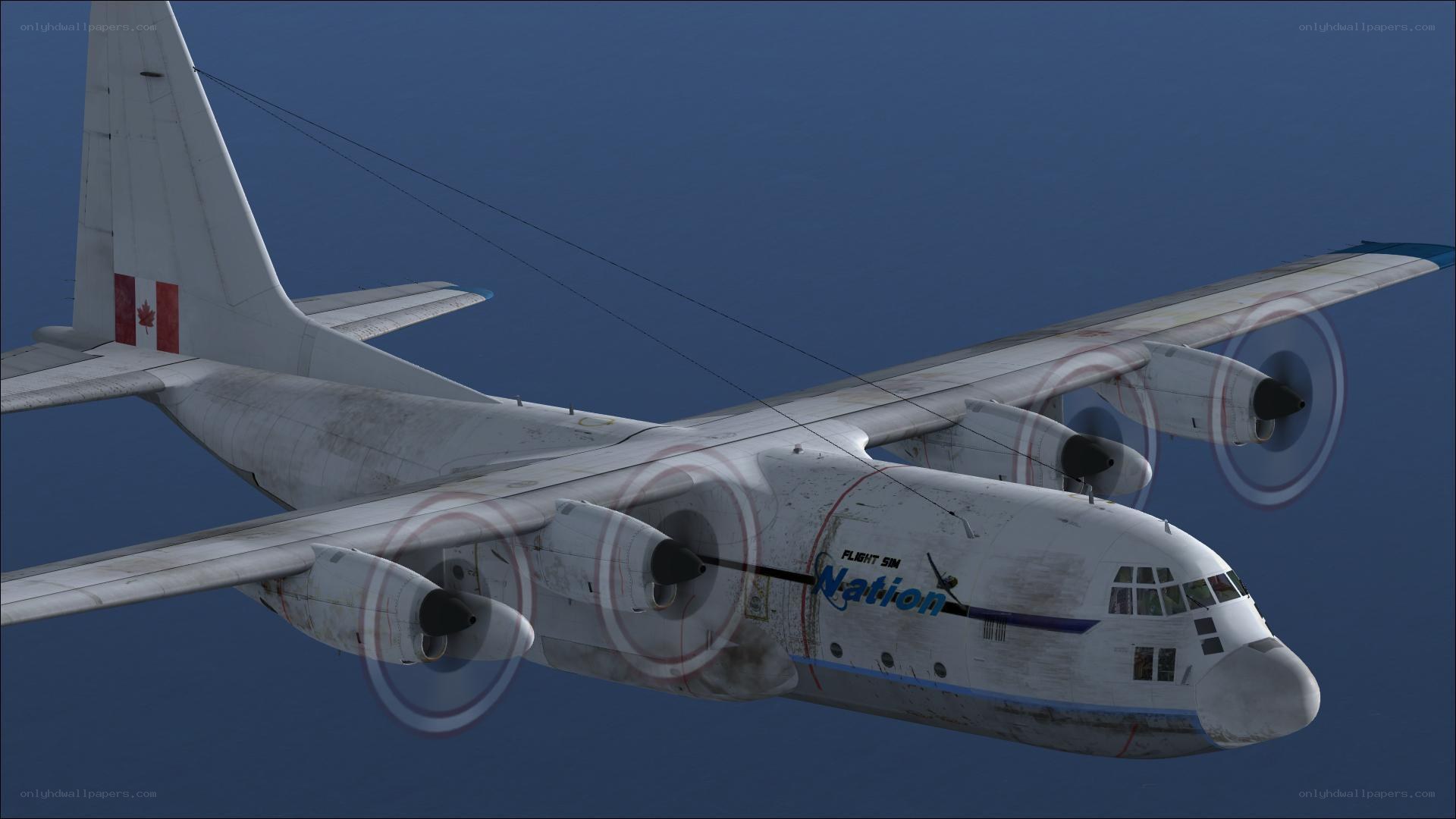 C-130 Hercules in flight