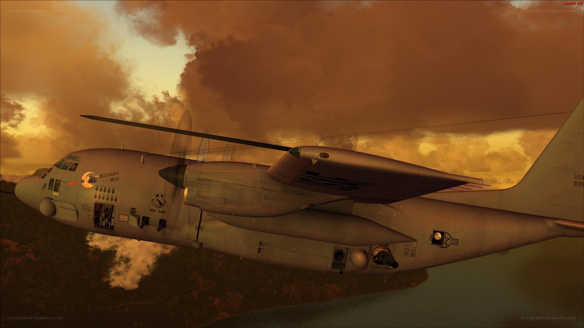 C-130 Hercules in flight