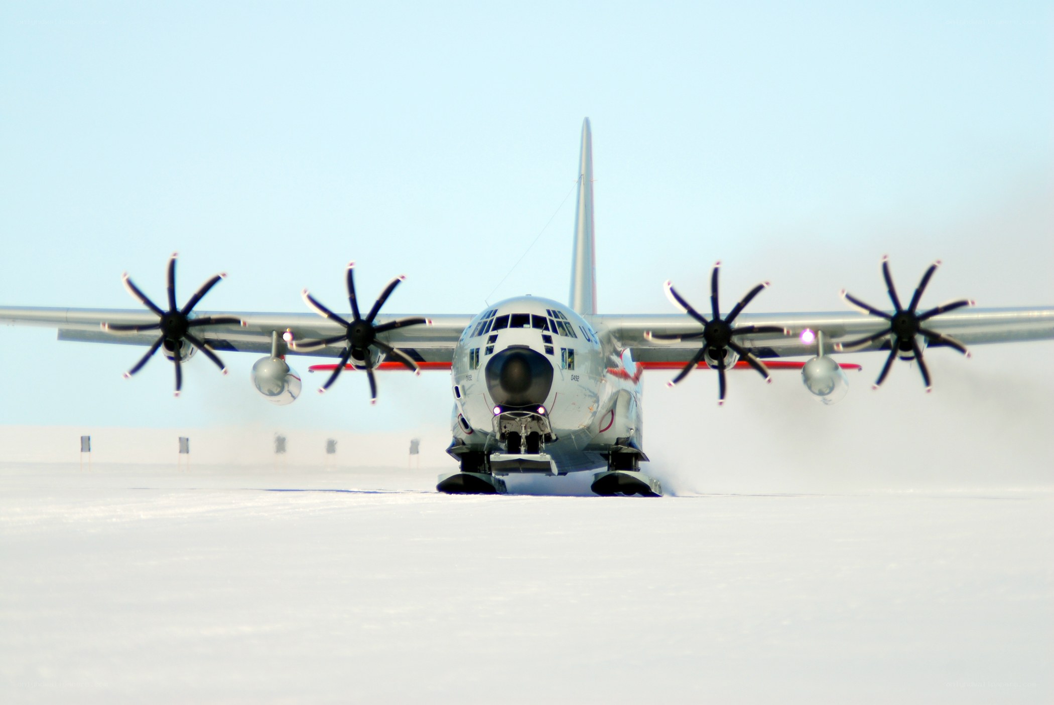 C-130 Hercules on snow