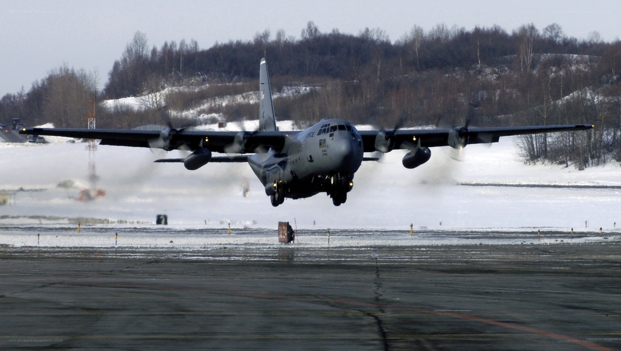 C-130 Hercules taking off