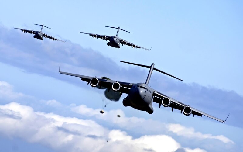 C-17 Globemaster III Aircraft — Blue