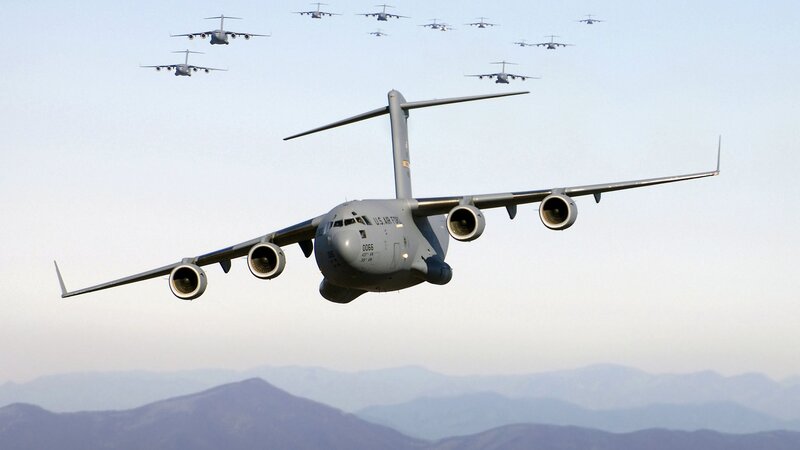 C-17 Globemaster III — Gray, Dramatic, Morning