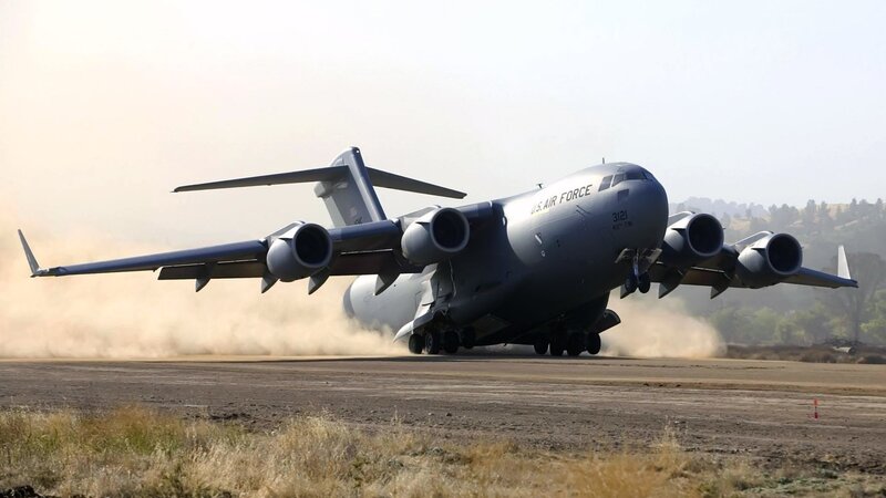 C-17 Globemaster III — Gray, Dynamic, Afternoon