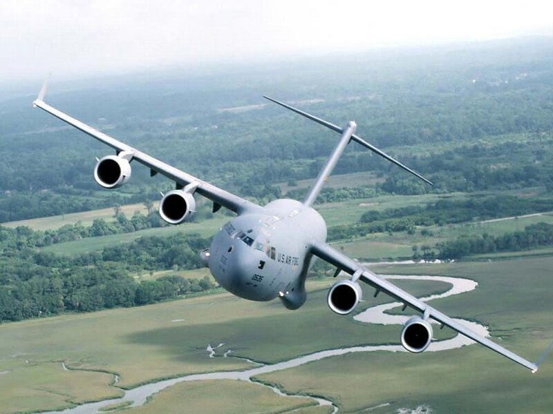 C-17 Globemaster III — Gray, Serene, Afternoon