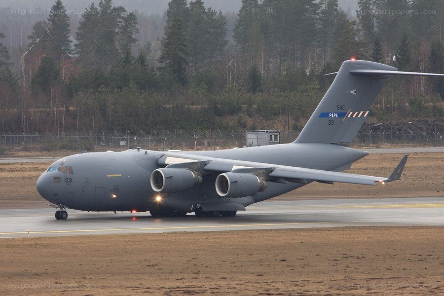 C-17 Globemaster III on runway