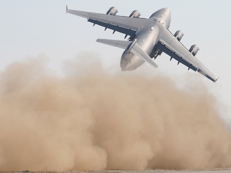 C-17 Globemaster III taking off