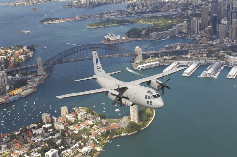 C-27J Spartan over Sydney