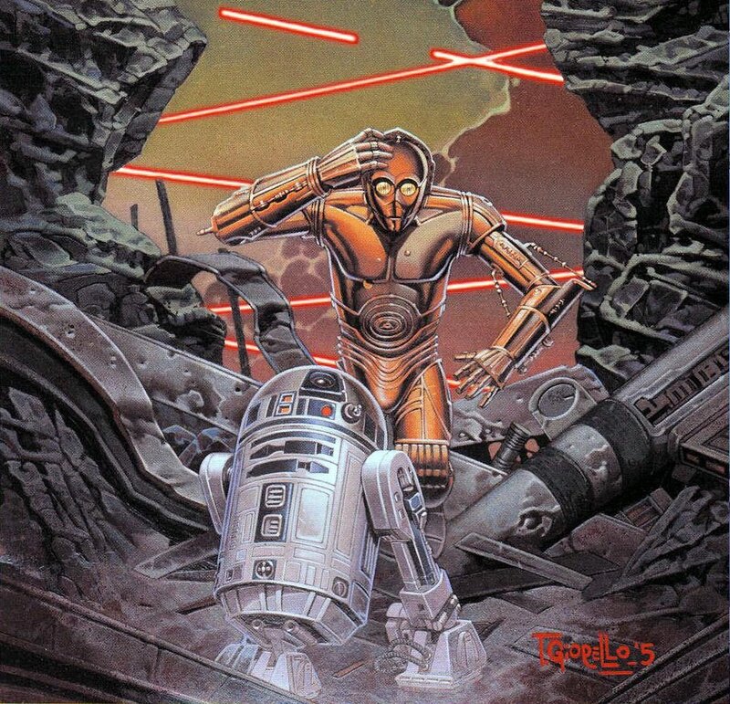 C-3PO and R2-D2 — Brown