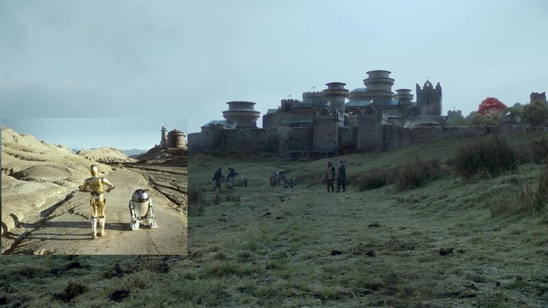 C-3PO and R2-D2 on Tatooine
