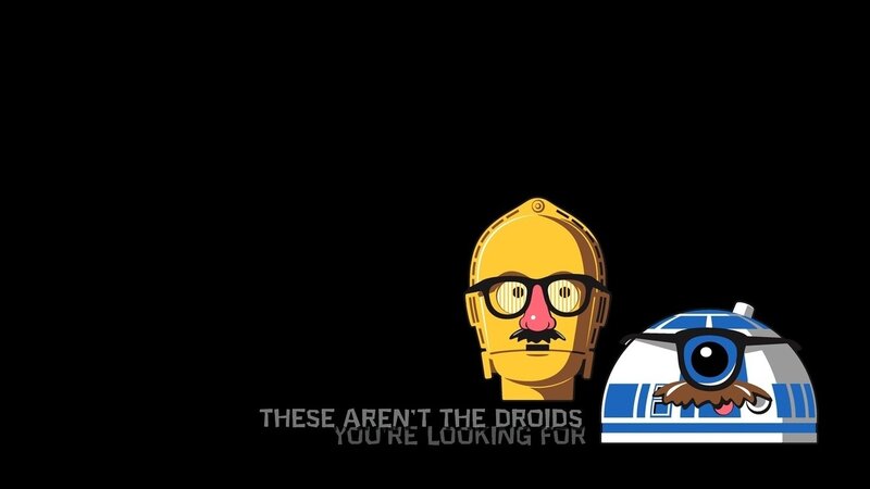 C-3PO and R2-D2 parody