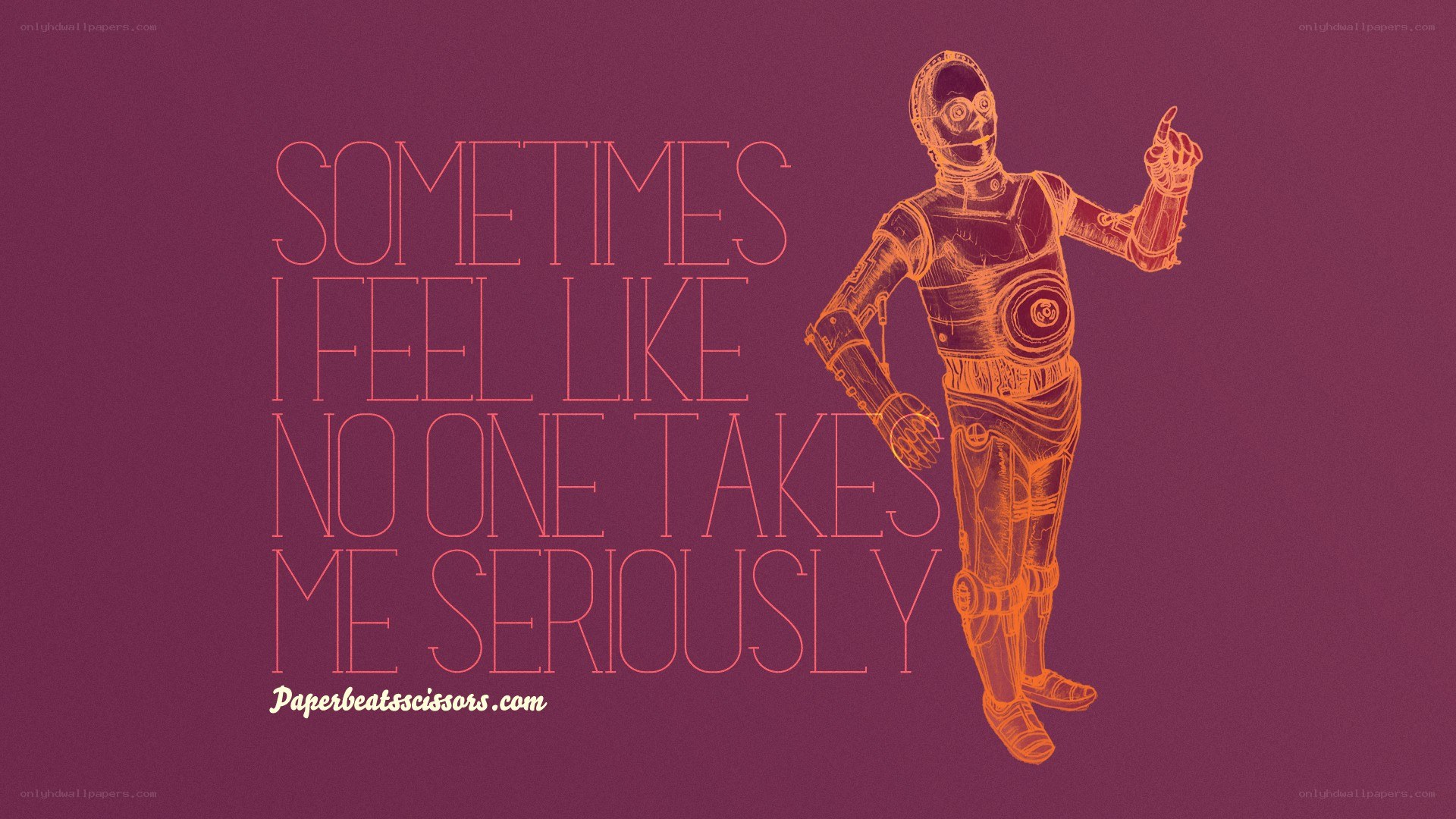C-3PO quote wallpaper