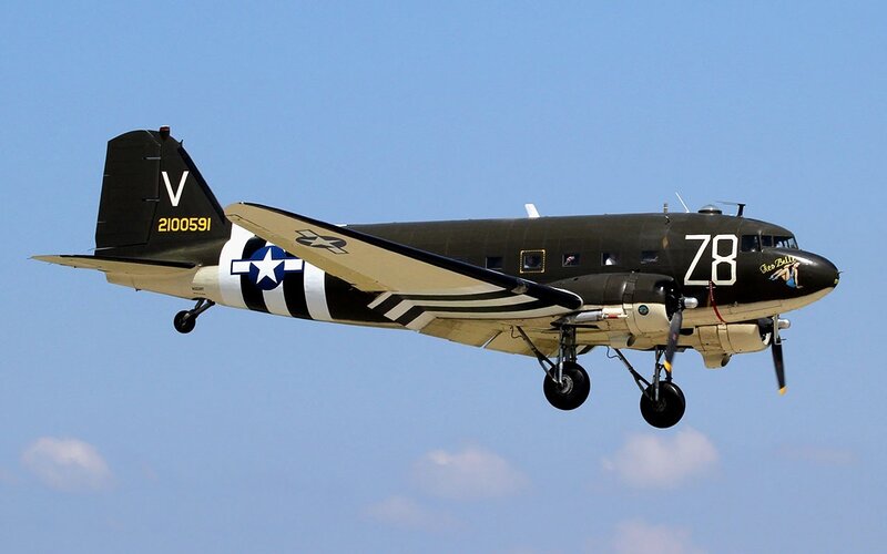 C-47 Skytrain in flight
