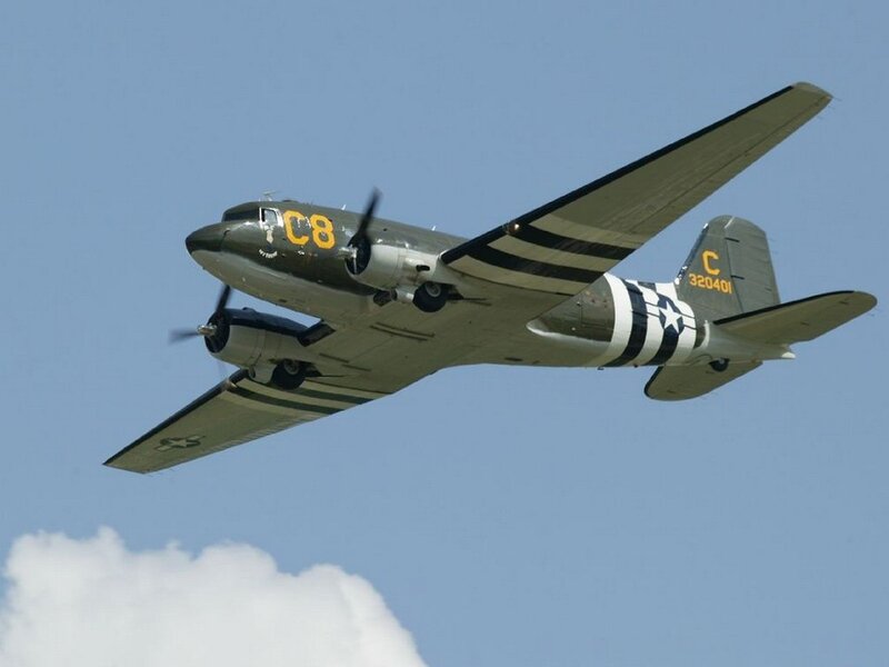 C-47 Skytrain in flight