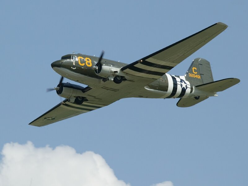 C-47 Skytrain in flight