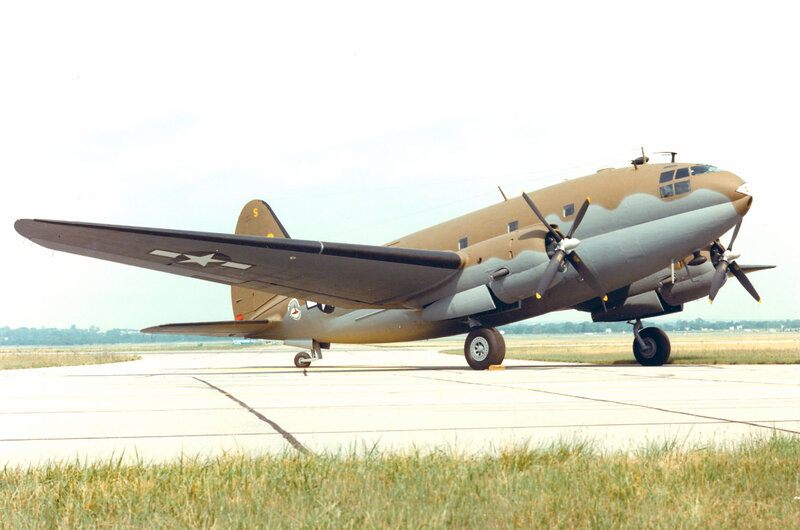 C-47 Skytrain on runway